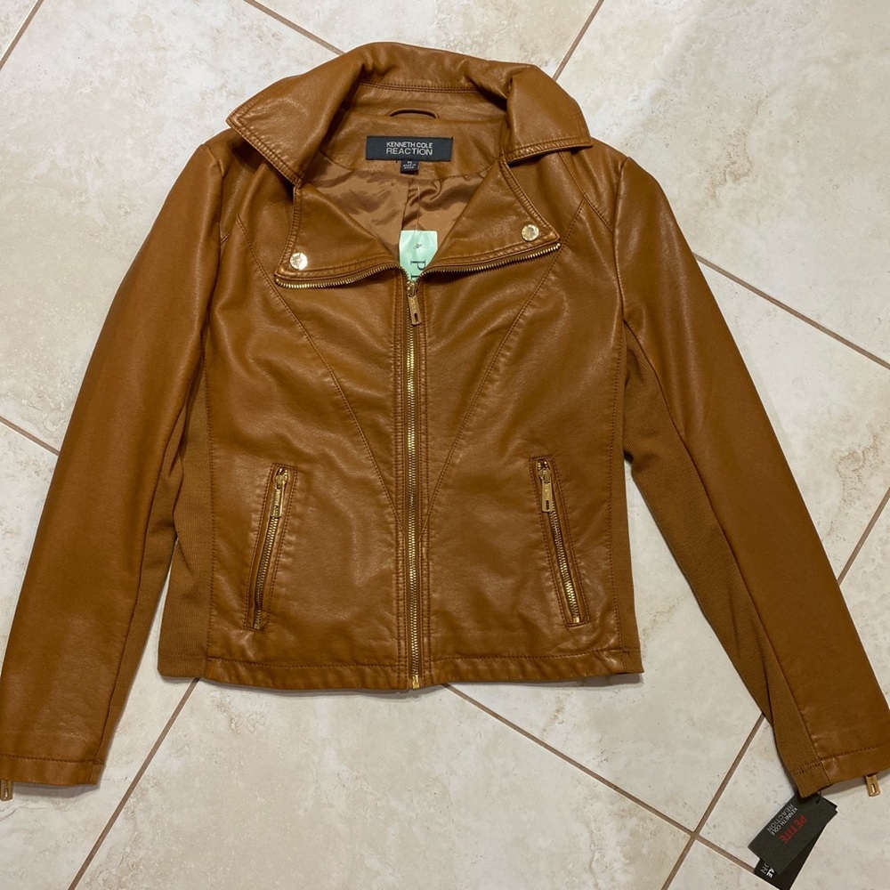SOLD NWT Kenneth Cole Reaction Leather Jacket